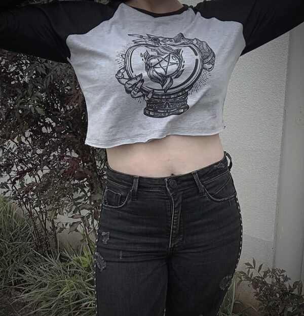 Cropped Raglan Feminino Bola de Cristal - Image 7