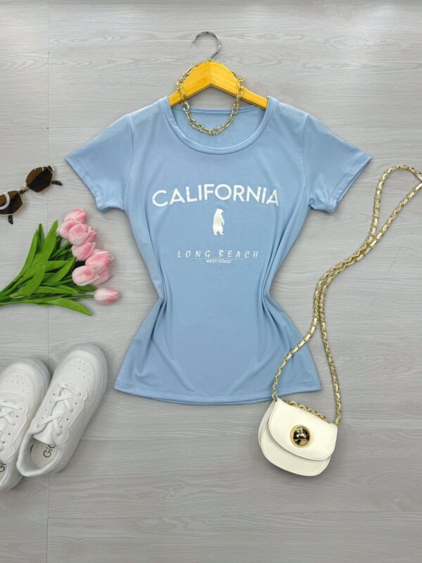 Blusa Feminina Azul Bebe California