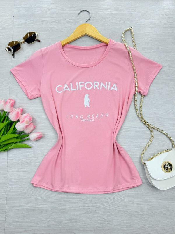 Blusa Feminina Rosa California - Image 2