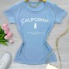 Blusa Feminina Azul Bebe California - Image 2