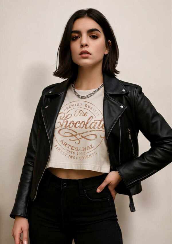Cropped Off White 100% Algodão The Chocolate - Image 3
