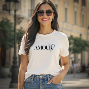 camiseta feminina amour – algodão soltinho e estilo blogueira