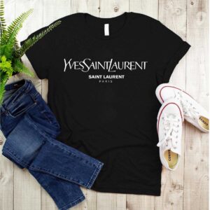 Home camiseta feminina estilo ysl – t shirt minimalista e fashion casual