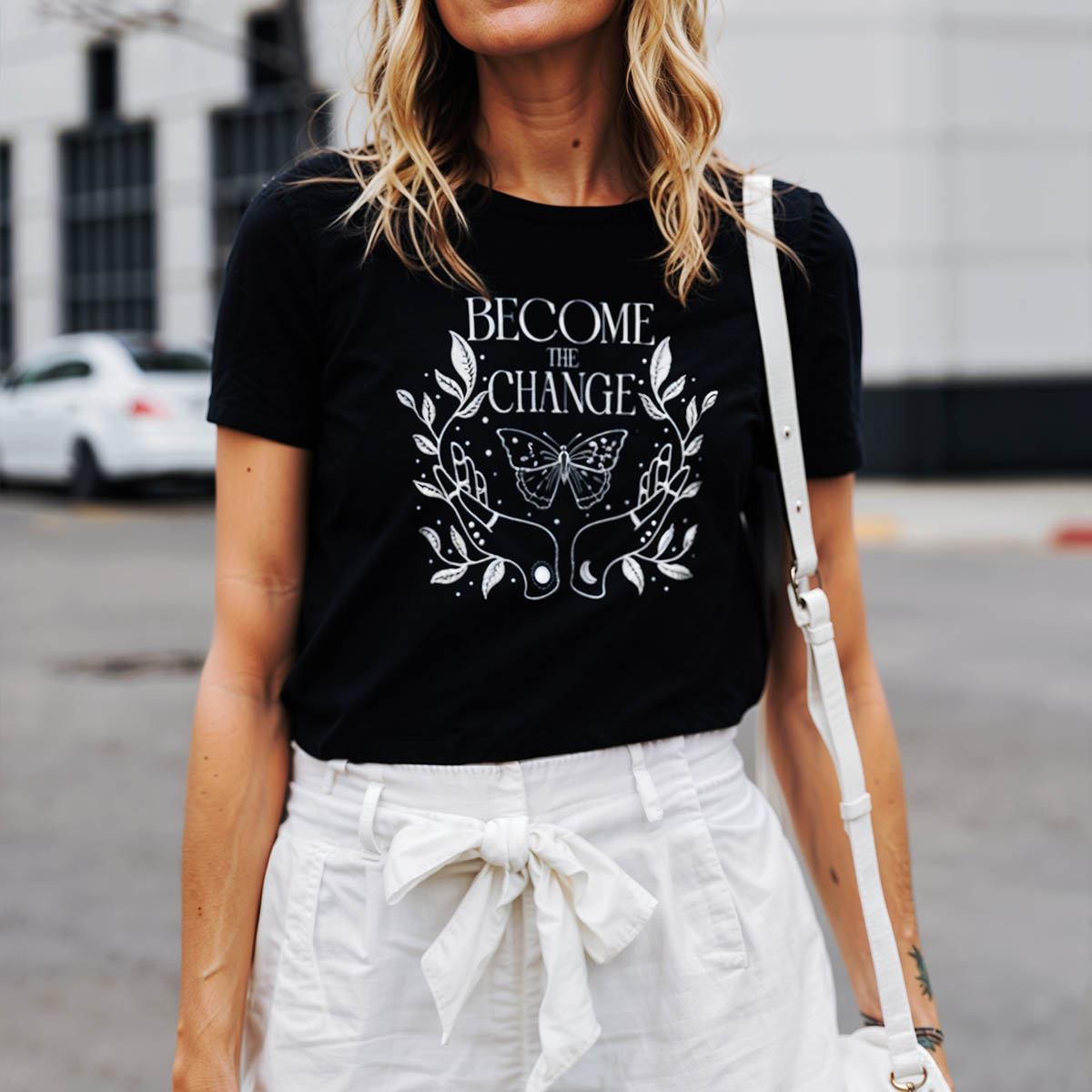 camiseta feminina estampada de borboleta – look blogueira estilo verão camiseta feminina estampada de borboleta – look blogueira estilo verão