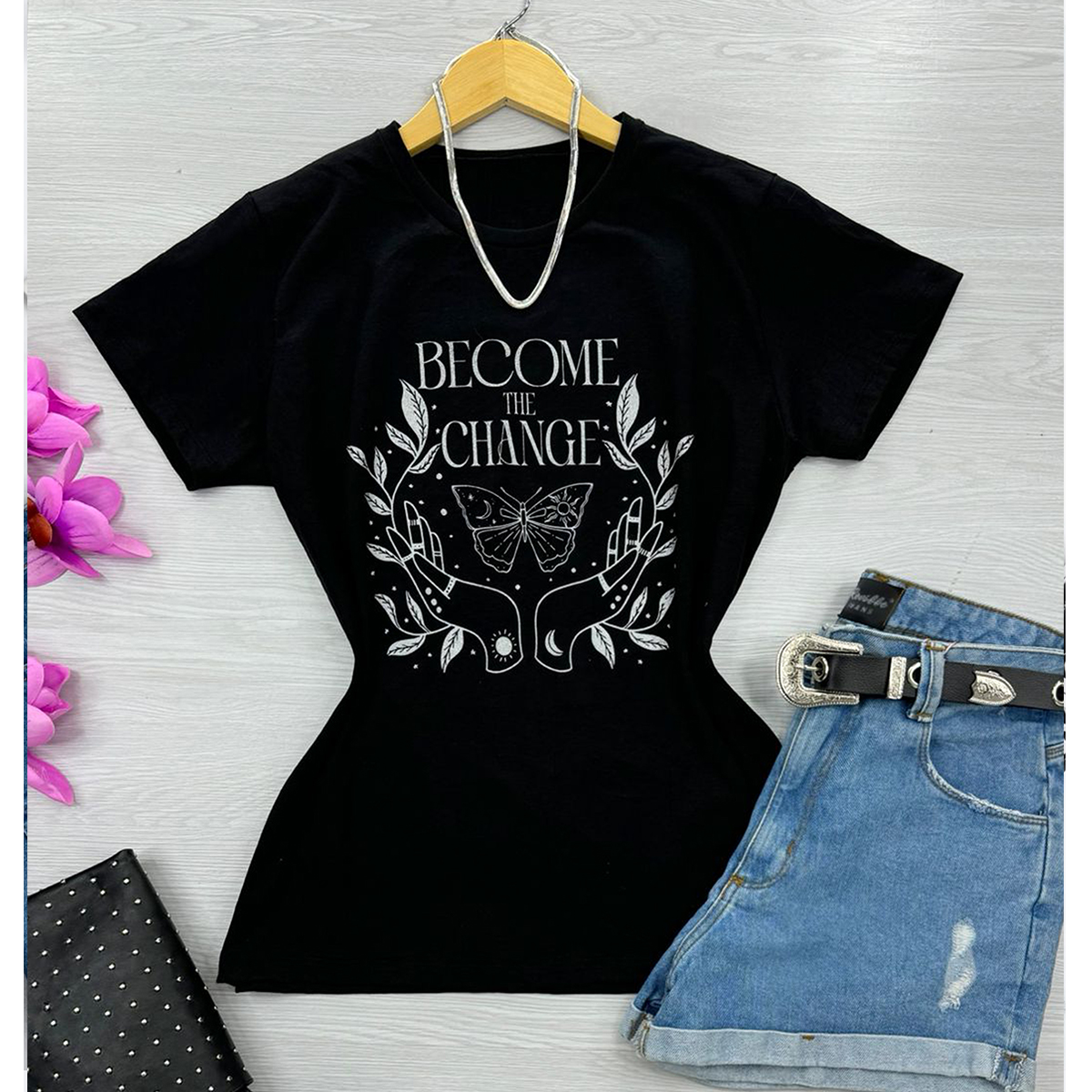 camiseta feminina estampada de borboleta – look blogueira estilo verão camiseta feminina estampada de borboleta – look blogueira estilo verão