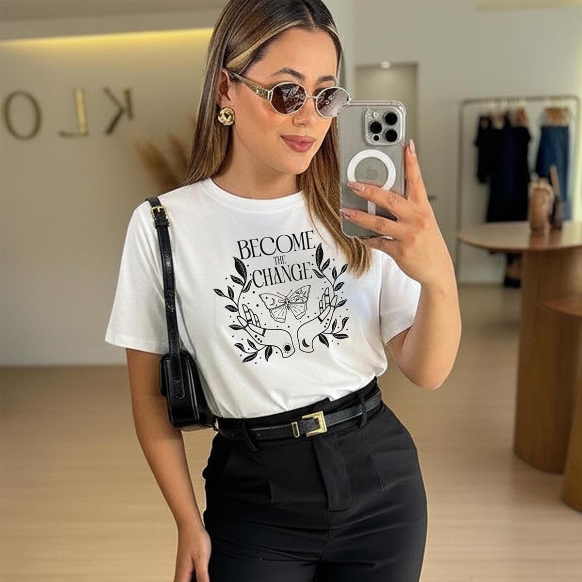 camiseta feminina estampada de borboleta – look blogueira estilo verão camiseta feminina estampada de borboleta – look blogueira estilo verão