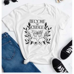 camiseta feminina estampada de borboleta – look blogueira estilo verão