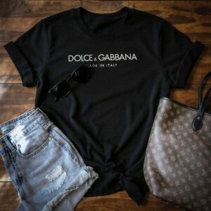 Home camiseta feminina dolce & gabbana – estilo minimalista e sofisticado